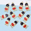 10 Pcs Simple Soldier Alloy Enamel Charms for DIY Jewelry Accessories