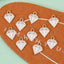 10 Piece Set: Minimalist Diamond Alloy Enamel Pendant Jewelry Accessories for DIY Earrings