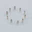 10 Pieces 18K Gold Plated Stainless Steel Solid Color Earring Backs with Silicone Accessories