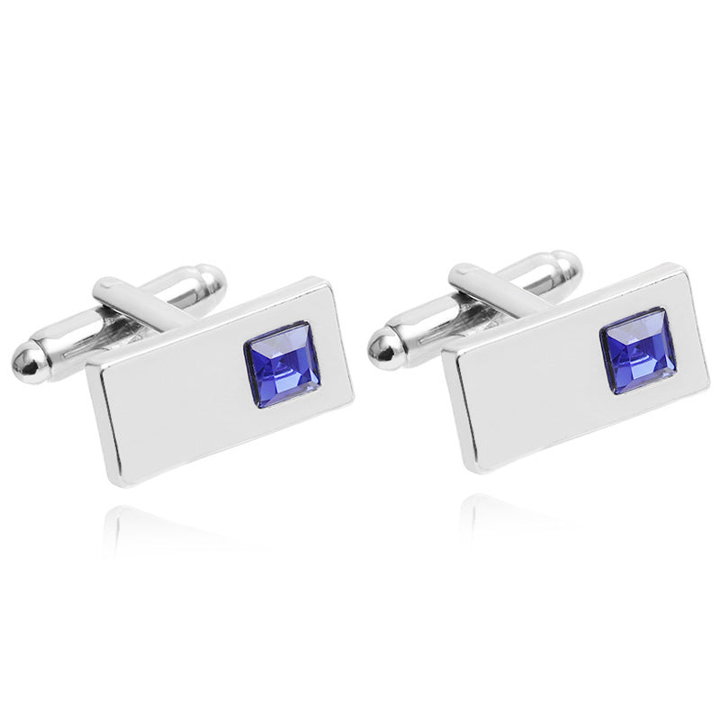 Men's Business Suit French Alloy Cufflinks and Tie Clips Set