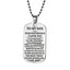 Fashion Stainless Steel Letter Pendant Necklace for Son - Personalized Dog Tag Gift