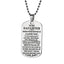 Fashion Stainless Steel Letter Pendant Necklace for Son - Personalized Dog Tag Gift