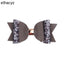 Korean Multi-Layer Leather Bow Hair Clip - Candy Color Cartoon Children's Accessory