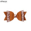 Korean Multi-Layer Leather Bow Hair Clip - Candy Color Cartoon Children's Accessory