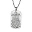 Fashion Stainless Steel Letter Pendant Necklace for Son - Personalized Dog Tag Gift