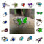 Exaggerated Four Leaf Clover Butterfly Zircon Adjustable Mood Ring