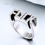 New Punk Style Creative Men And Women Models Alphabet Alloy Ring Hand Jewelry