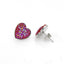 Simple Heart & Star Stainless Steel Crystal Earrings Set