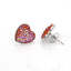 Simple Heart & Star Stainless Steel Crystal Earrings Set