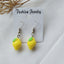 1 Pair Cute Fruit Resin Patchwork Women's Earrings - Orange Lemon Design