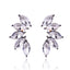 Glam Geometric Crystal Flower Drop Earrings for Women