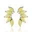 Glam Geometric Crystal Flower Drop Earrings for Women