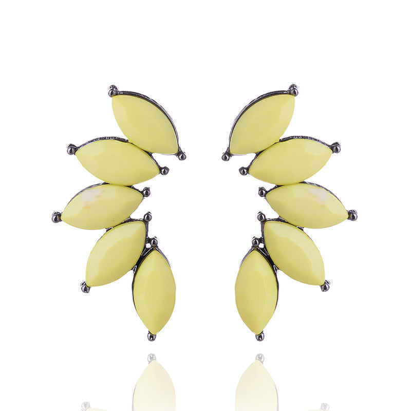 1 Pair Glam Geometric Alloy Inlay Artificial Crystal Women'S Drop Earrings