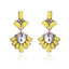 Glam Lady Geometric Alloy Plating Inlay Acrylic Resin Women'S Drop Earrings