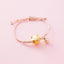 Alloy Korea Animal Bracelet  (Weaving Trumpet Cat Pink)  Fashion Jewelry NHMS2237-Weaving-trumpet-cat-pink