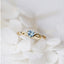 Fashion Peach Heart Copper Ring Love-shaped Zircon Ring Fashion Jewelry