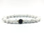 Fashion Round Crystal & Volcanic Rock Beaded Unisex Bracelet Set