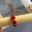 Pastoral Floral Seed Bead Handmade Women's Rings - Colorful Beaded Flower Design