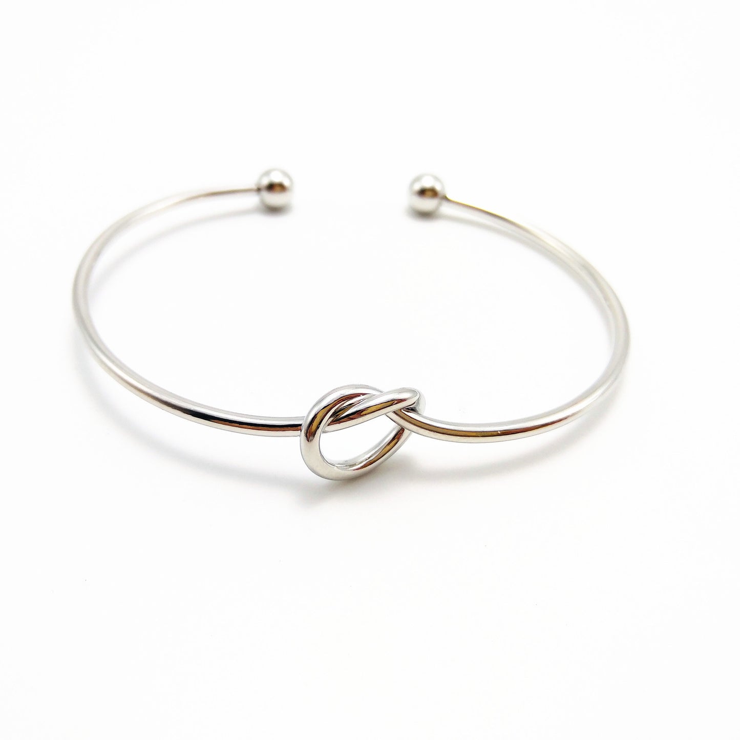 Geometric Metal Plated Rose Gold Open Bangle Bracelet for Women