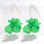 Womens Floral Plastic  Resin Earrings NHJQ122793