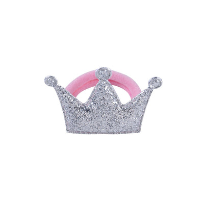 Glossy Frosted Crown Star Hair Rope for Girls - Children's Head Accessories