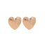 Vintage Matte Alloy Heart Earrings - Retro Statement Fashion Jewelry