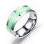 Fashion Glaze Color-Changing Stainless Steel Ring for Women