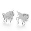 Simple Unicorn Alloy Stud Earrings - Trendy Minimalist Jewelry