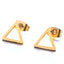 Fashion Geometric Triangle Earrings in Gold and Silver