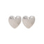 Vintage Matte Alloy Heart Earrings - Retro Statement Fashion Jewelry