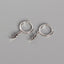 Snake-Shaped Geometric Stainless Steel and S925 Silver Earrings