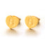 Gold Alphabet Initial Earrings