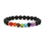 Fashion Beaded Multicolor Lava Stone Energy Bracelet for Men