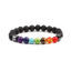 Fashion Beaded Multicolor Lava Stone Energy Bracelet for Men