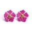 New Acetate Alloy Exaggerated Flower Earrings