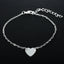 Fashion Simple Love Heart Bracelet and Anklet Jewelry