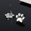 Paw Print Animal Earrings - Cute Dog and Cat Paw Studs