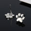 New Fashion Dog Paw Earrings Cute Animal Foot Paw Earrings Cat Paw Earrings Wholesale