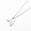 18K Fashion Simple Africa Map Stainless Steel Necklace