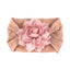 Floral Nylon Baby Headband with Ruffle Flower Design