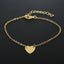 Fashion Simple Love Peach Heart Bracelet Anklet Hand Jewelry