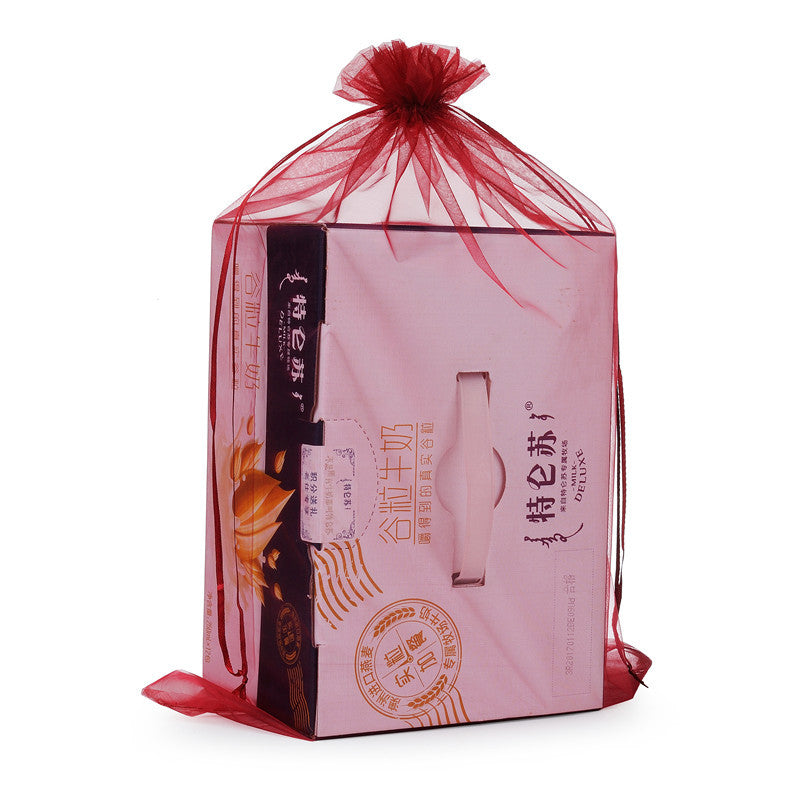 Yarn Solid Color Organza Pearl Jewelry Packaging Bag 5x7cm Wholesale