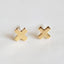 Minimalist Cross Titanium Steel Earrings for Women