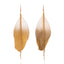 Bohemian Gradient Leaf Chain Alloy Earrings