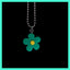 Cartoon Flower Pendant Necklace for Women - Retro Cute Clay Floral Choker