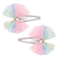 Children's Ice Cream Heart & Unicorn Bow Sequin Glitter Hair Clips Set