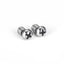 1 Pair Hip-Hop Geometric Cross Titanium Steel Hexagon Stud Earrings