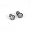 1 Pair Hip-Hop Geometric Cross Titanium Steel Hexagon Stud Earrings