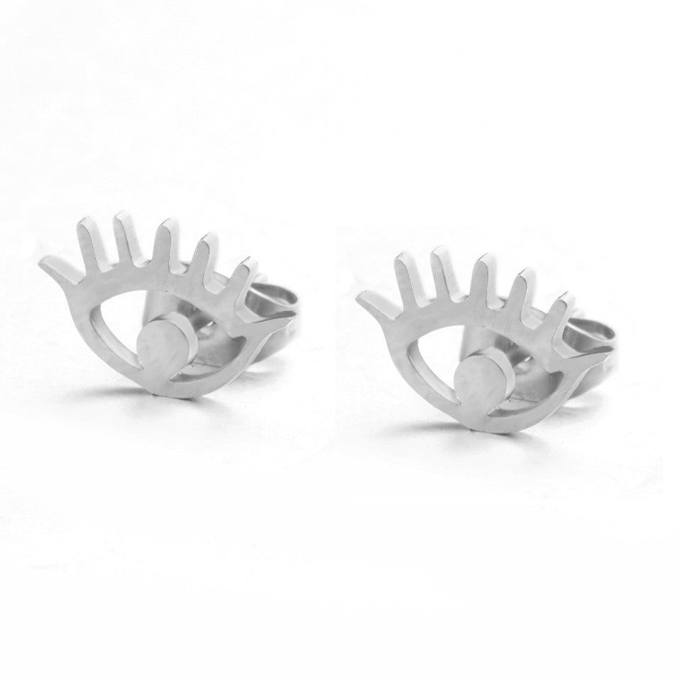 Fashion Devil's Eye Alloy Earrings Wholesale