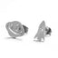 Simple Moon Rocket Alloy Stud Earrings - Creative Silver and Gold Design